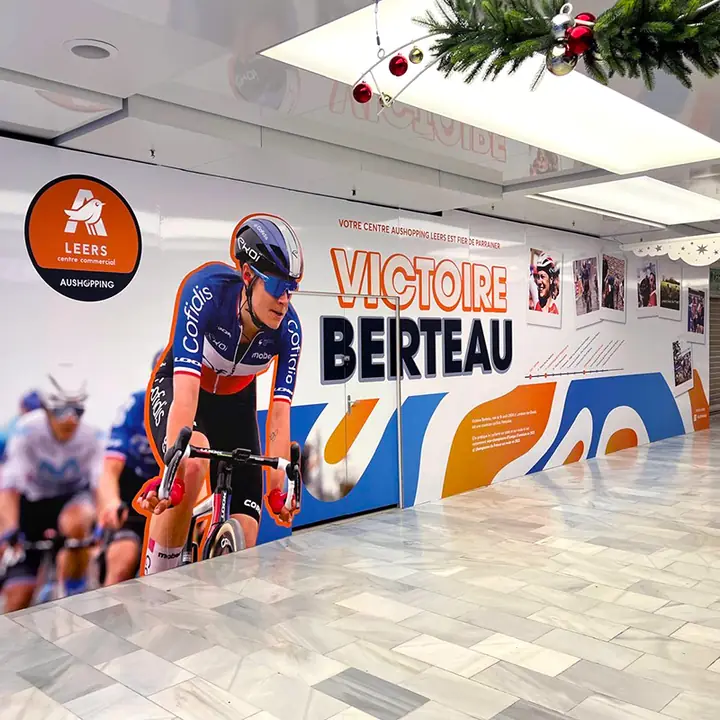 Auchan Leers : fresque murale grand format