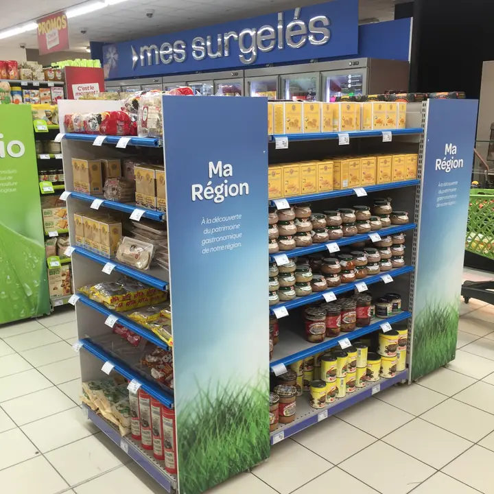 Grande distribution : têtes de gondole